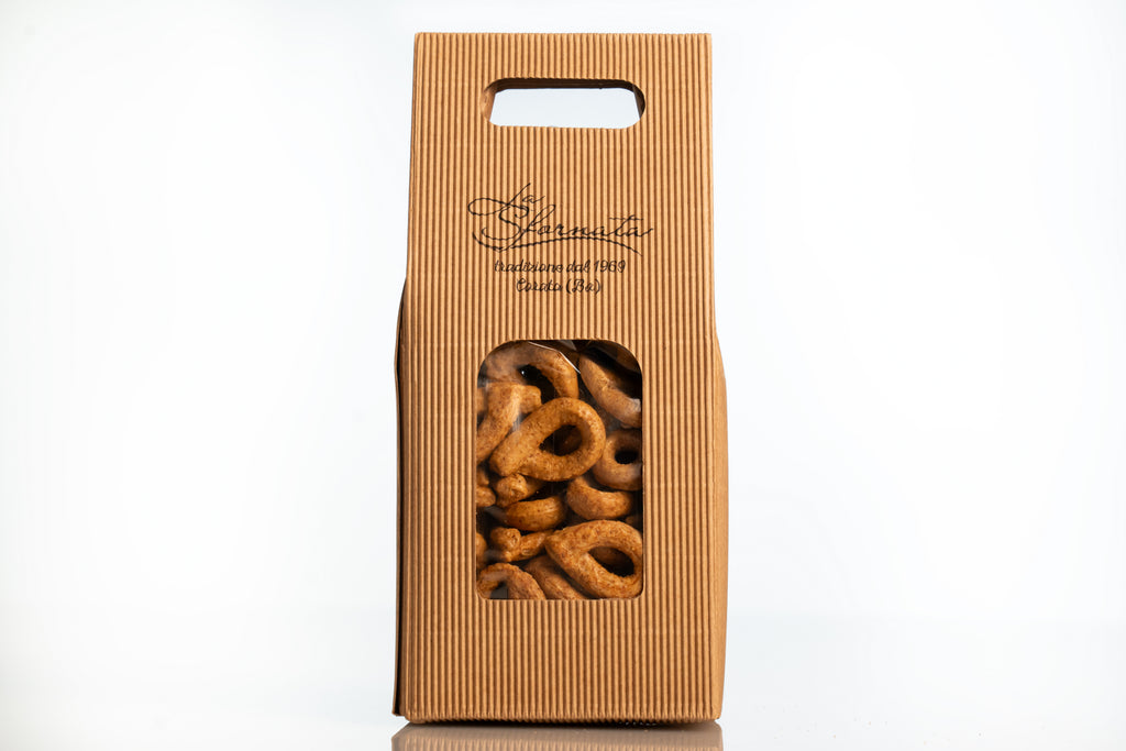 taralli integrali, 4 confezioni da 250gr